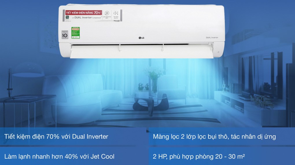 Máy lạnh LG Inverter 2 HP V18ENF