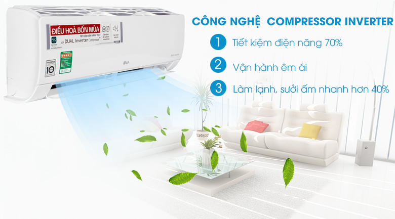 Máy lạnh 2 chiều LG Inverter 1 HP B10END - 4