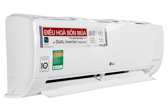 Điều hòa 2 chiều LG Inverter 9200 BTU B10END Màu Trắng