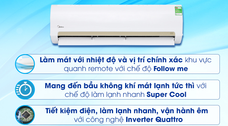 Máy lạnh Midea 1 HP MSMA3-10CRN1