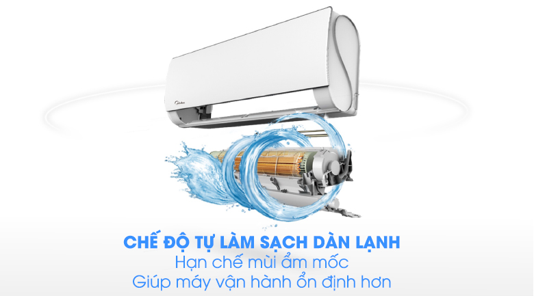 Máy lạnh 2 chiều Midea Inverter Wifi 1.5 HP MSMT-13HRFN8