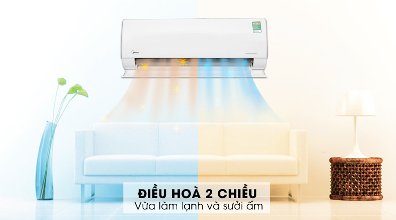 Máy lạnh 2 chiều Midea Inverter 1.5 HP MSMT-13HRFN8