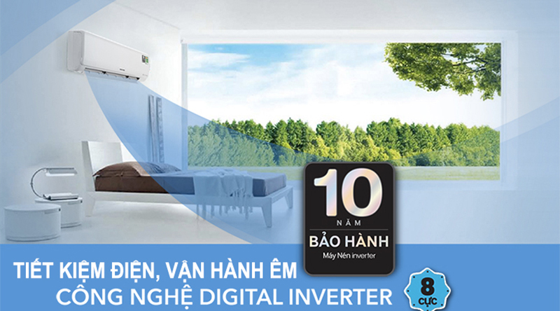 Công nghệ Digital Inverter tiết kiệm điện năng tiêu thụ