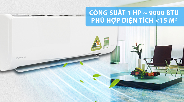 Máy lạnh Daikin Inverter 1 HP FTKQ25SVMV Máy lạnh Daikin Inverter 1 HP FTKQ25SVMV