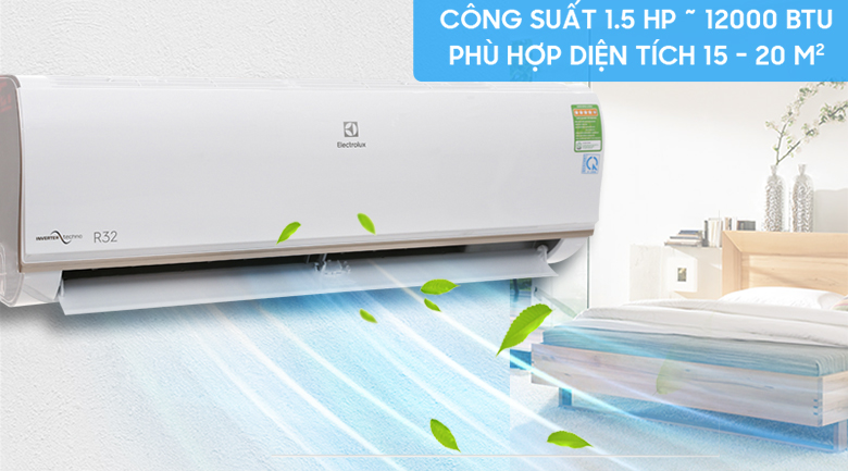 Thiết kế máy lạnh Electrolux Inverter 1.5 HP ESV12CRO-A1