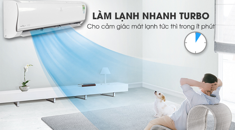 Làm lạnh nhanh - Máy lạnh Electrolux Inverter 18000 BTU ESV18CRO-A1