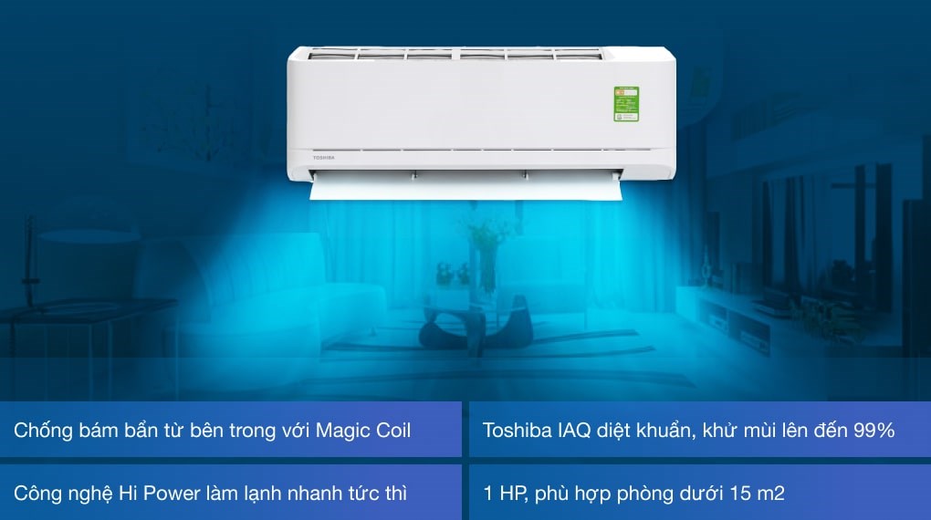 Máy lạnh Toshiba 1 HP RAS-H10U2KSG-V - 17