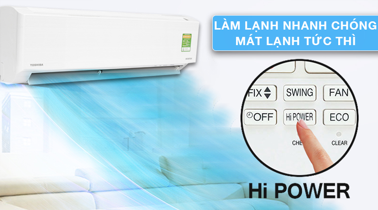 Hi Power - Máy lạnh Toshiba Inverter 1 HP RAS-H10DKCVG-V Hi Power - Máy lạnh Toshiba Inverter 1 HP RAS-H10DKCVG-V