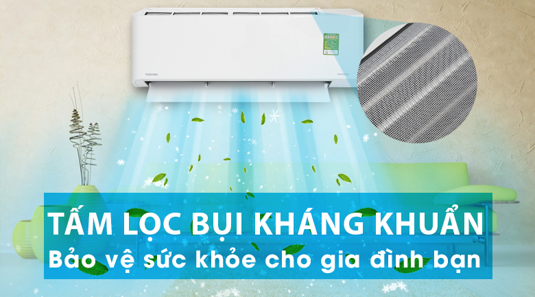 Máy lạnh Toshiba Inverter 1 HP RAS-H10PKCVG - V