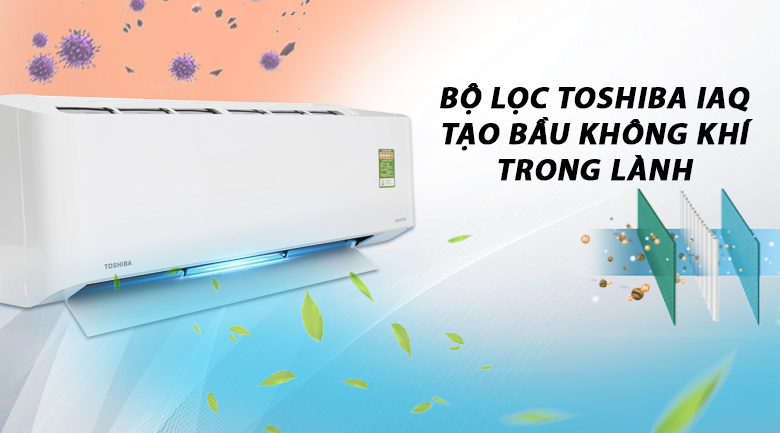 Máy lạnh Toshiba Inverter 1 HP RAS-H10PKCVG - V