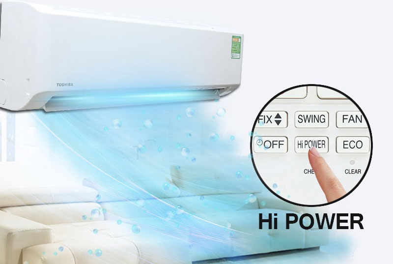 Làm lạnh nhanh - Máy lạnh Toshiba Inverter 1 HP RAS-H10PKCVG - V