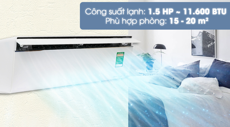 Công suất - Máy lạnh Panasonic Inverter 1.5 HP CU/CS-VU12UKH-8