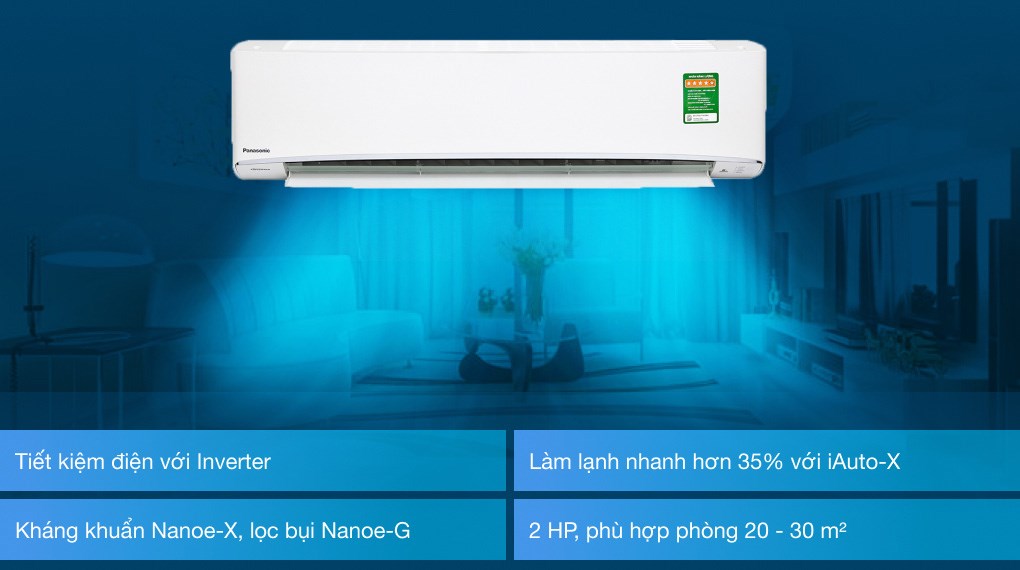 Máy lạnh Panasonic Inverter 2 HP CU/CS-XU18UKH-8