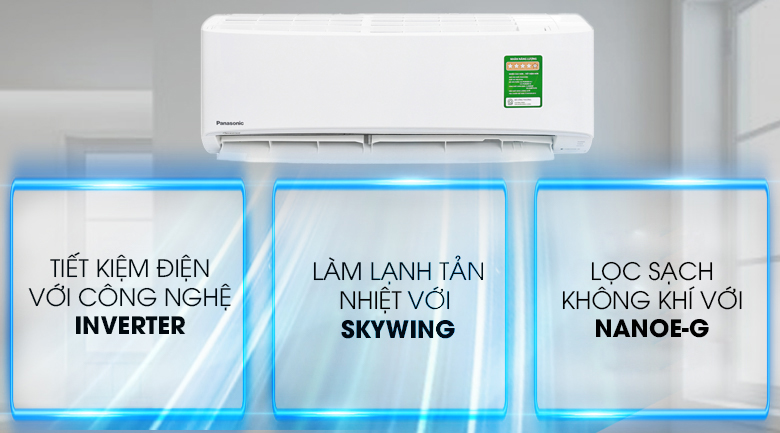 Máy lạnh Panasonic Inverter 1 HP CU/CS-PU9UKH-8