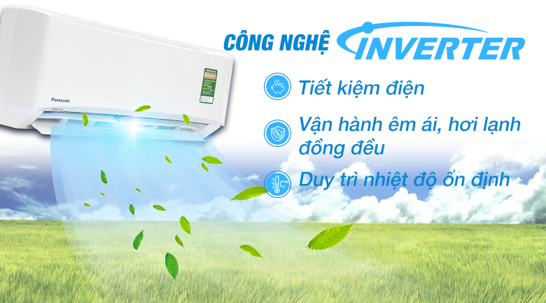 Inverter - Điều hòa Panasonic Inverter 8530 BTU CU/CS-PU9UKH-8 Inverter - Điều hòa Panasonic Inverter 8530 BTU CU/CS-PU9UKH-8