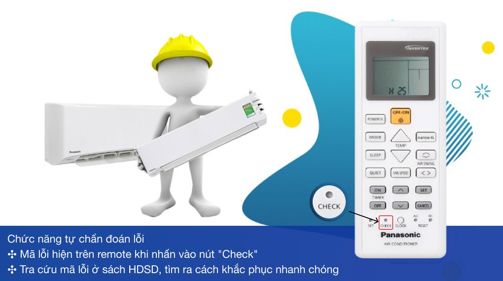 Máy lạnh Panasonic Inverter 2 HP CU/CS-PU18UKH-8