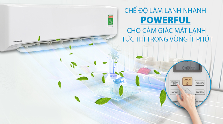 Powerful - Máy lạnh Panasonic Inverter 2 HP CU/CS-PU18UKH-8