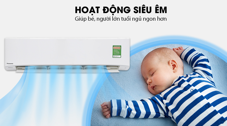 Hoạt động siêu êm - Máy lạnh Panasonic CU/CS-PU18UKH-8