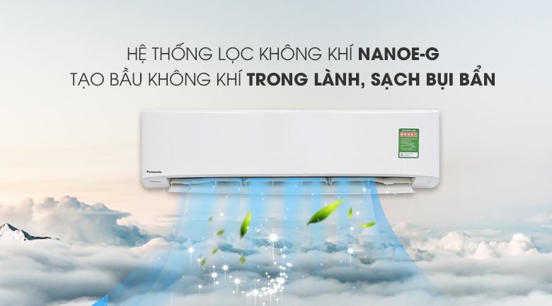 Công nghệ Nanoe-G - Máy lạnh Panasonic Inverter 2.5 HP CU/CS-PU24UKH-8 Công nghệ Nanoe-G - Máy lạnh Panasonic Inverter 2.5 HP CU/CS-PU24UKH-8