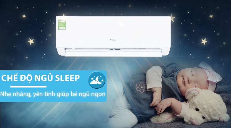 Chế độ ngủ sleep - Máy lạnh Gree 1.5 HP GWC12QC-K3NNB2H