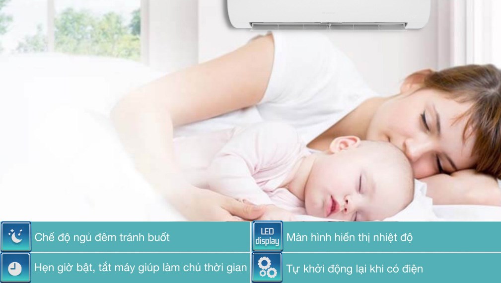 Máy lạnh Gree Wifi Inverter 1 HP GWC09BC-K6DNA1B - 8