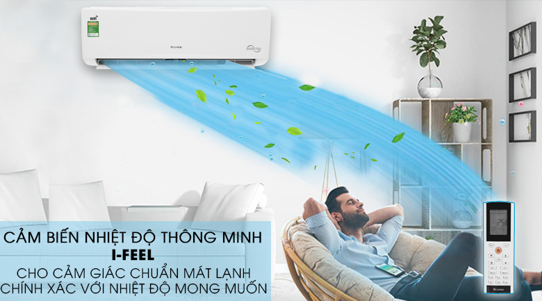 I-feel - Máy lạnh Gree Wifi Inverter 1 HP GWC09BC-K6DNA1B