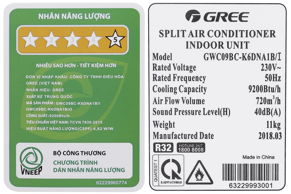 Máy lạnh Gree Wifi Inverter 1 HP GWC09BC-K6DNA1B - 14