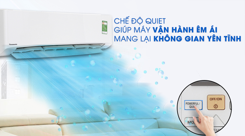 Hoạt động siêu êm - Máy lạnh Panasonic 2 HP CU/CS-N18UKH-8