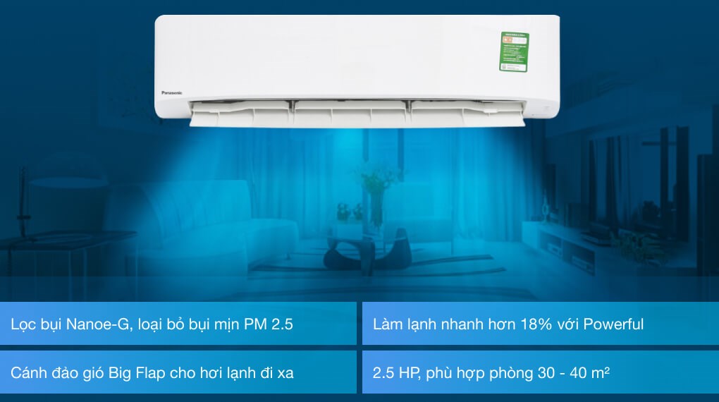 Máy lạnh Panasonic 2.5 HP CU/CS-N24UKH-8