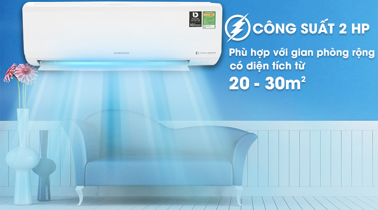 Máy lạnh Samsung Inverter 2.5 HP AR24NVFHGWKNSV