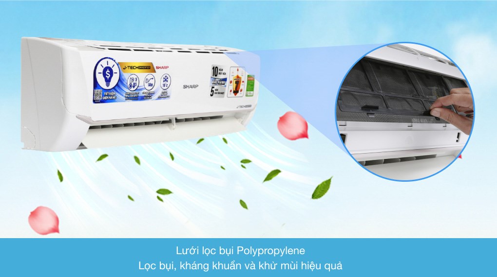 Điều hòa Sharp Inverter 9000 BTU AH-X9VEW