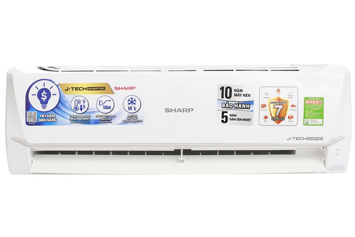 Điều hòa Sharp Inverter 9000 BTU AH-X9VEW Màu Trắng