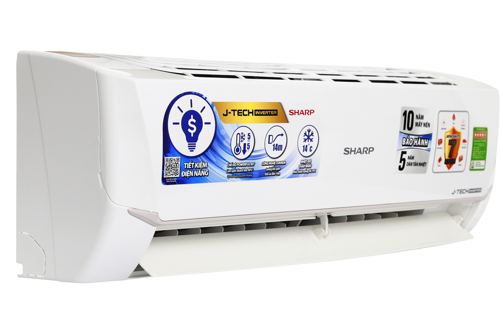 Máy lạnh Sharp Inverter 1.5 HP AH-X12VEW Màu Trắng