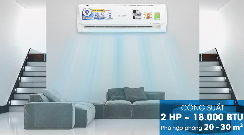 Máy lạnh Sharp Inverter 2 HP AH-X18VEW