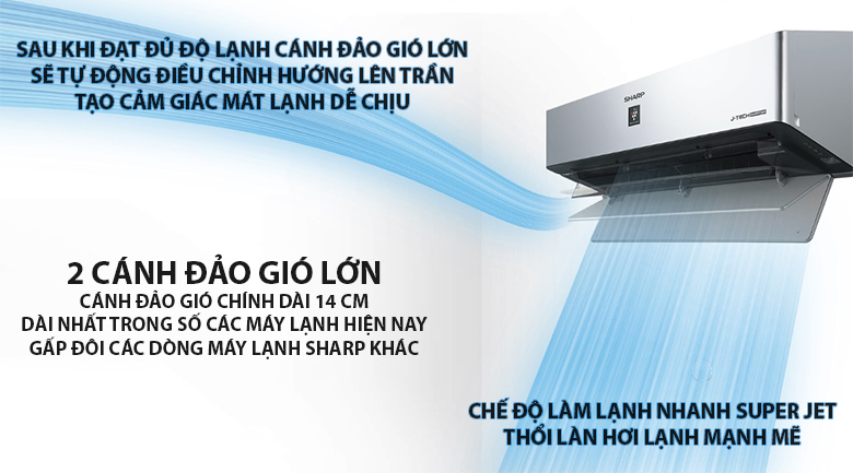 Máy lạnh Sharp Inverter Wifi 1 HP AH-XP10VXW - 8