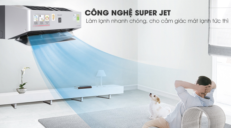 Super Jet - Máy lạnh Sharp Inverter Wifi 11600 BTU AH-XP13VXW