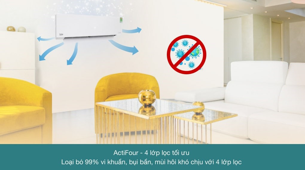 Máy lạnh Beko Inverter 1 HP RSVC10BV