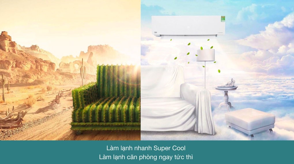 Máy lạnh Beko Inverter 1 HP RSVC10BV