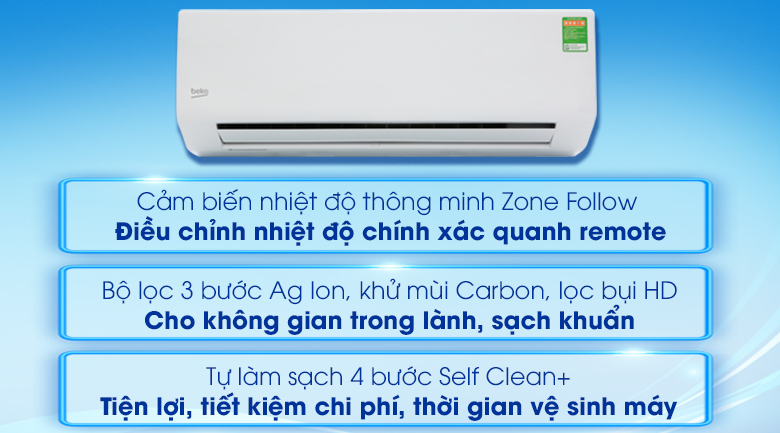 Máy lạnh Beko 1 HP RSSC09CV - 16