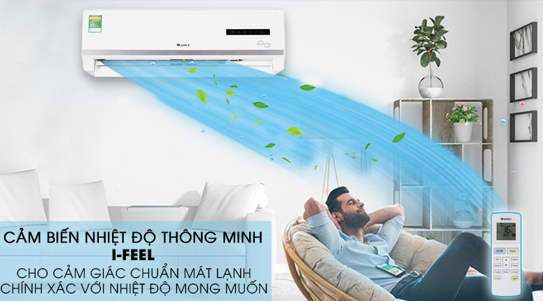 Chế độ I feel - Máy lạnh 2 chiều Gree Inverter 1 HP GWH09WA-K3DNB7L