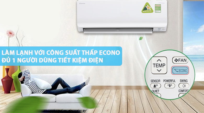 Máy lạnh Daikin Inverter 1.5 HP ATKC35TVMV