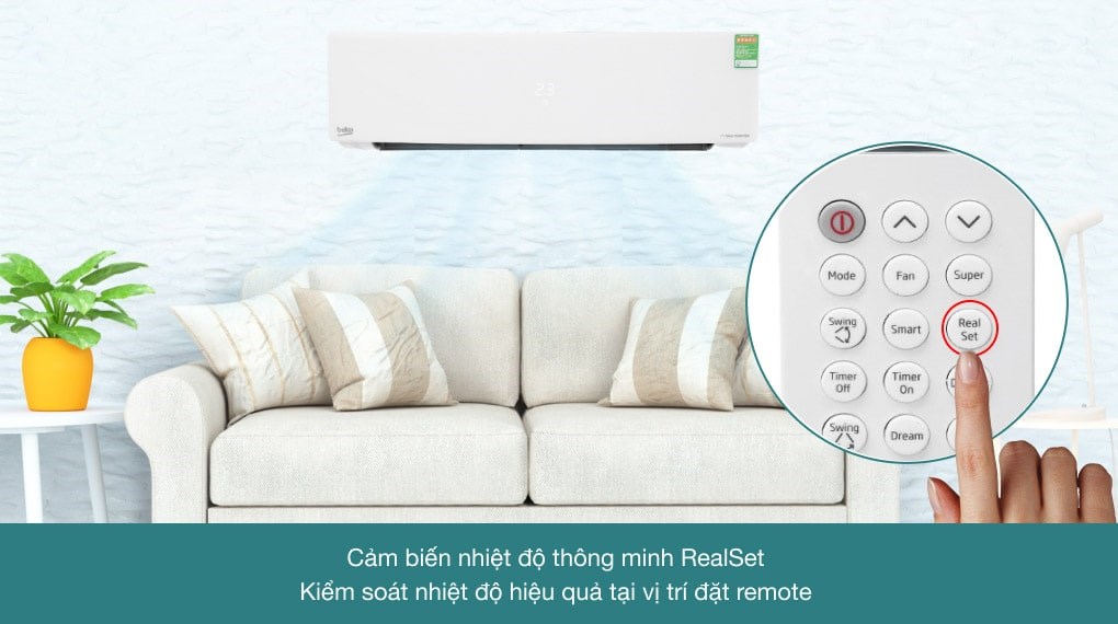 Máy lạnh Beko Inverter 1 HP RSVC10AV