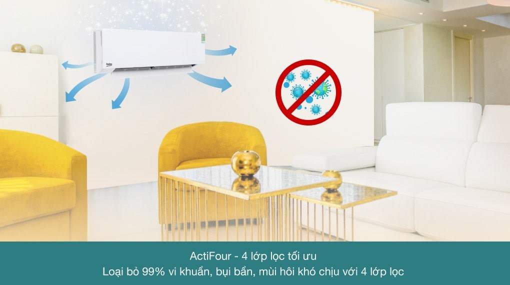 Máy lạnh Beko Inverter 1.5 HP RSVC13AV