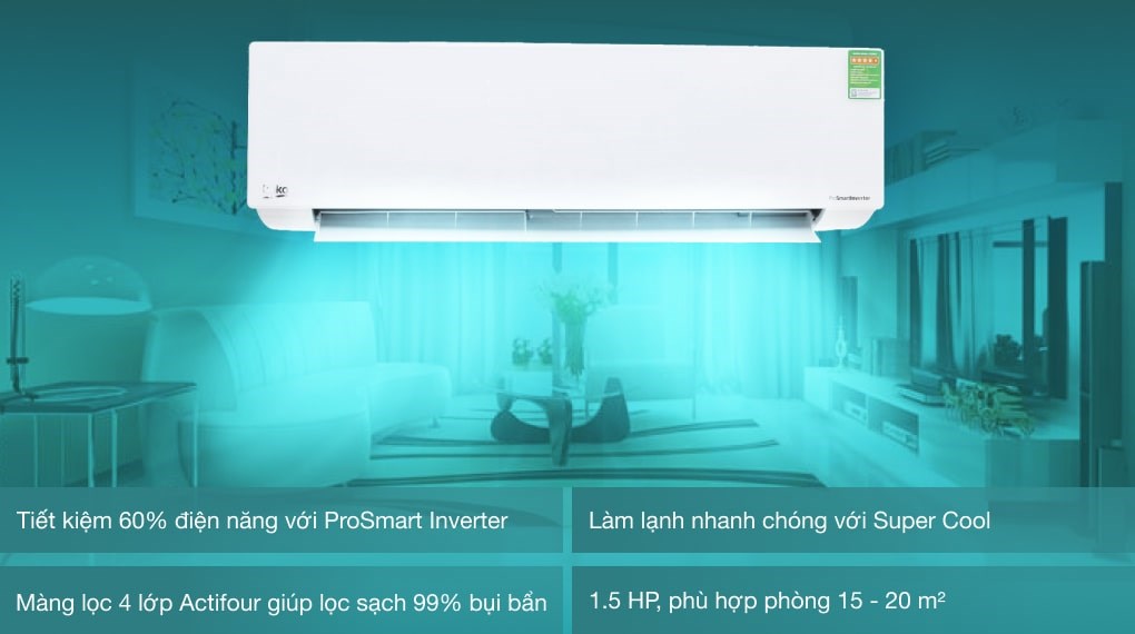 Máy lạnh Beko Inverter 1.5 HP RSVC13AV