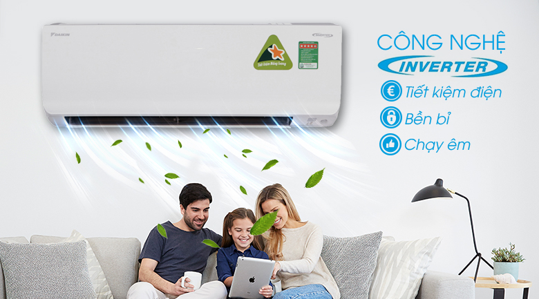 Máy lạnh 2 chiều Daikin Inverter 1.0 HP FTHF25RVMV