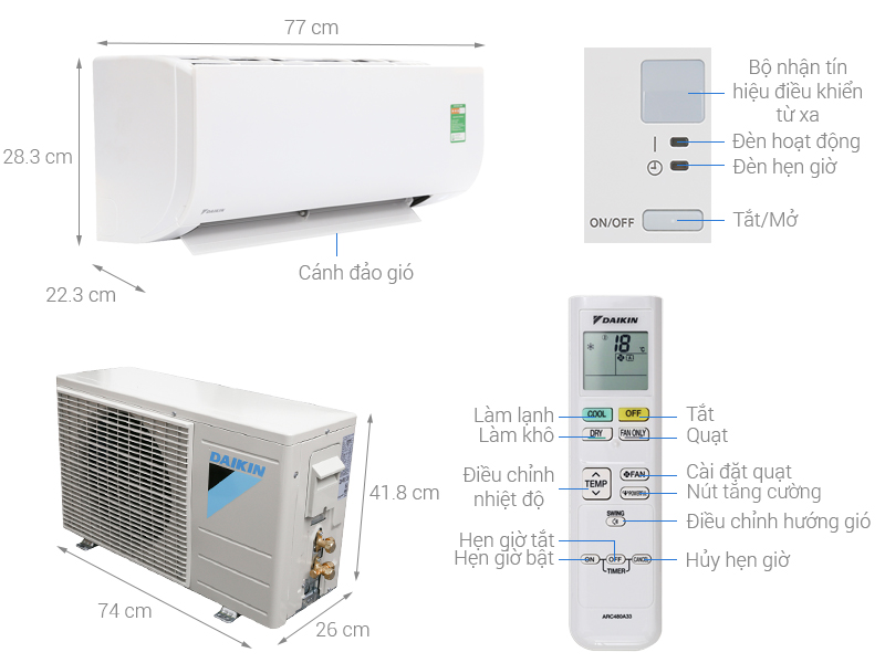 Máy lạnh Daikin 1 HP FTC25NV1V