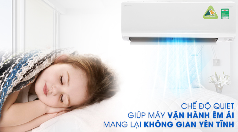 Hoạt động êm ái - Máy lạnh Daikin Inverter ATKC35TAVMV