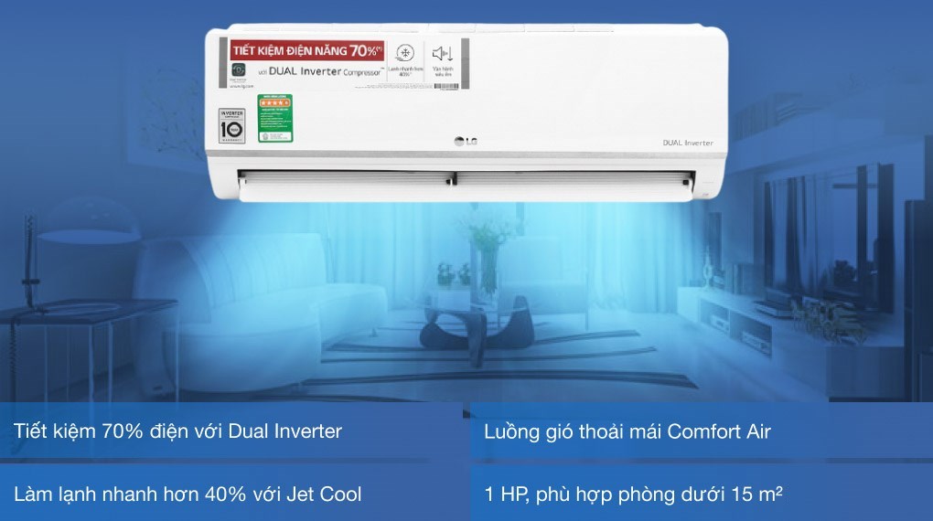 Máy lạnh LG Inverter V10ENW giá rẻ, chính hãng