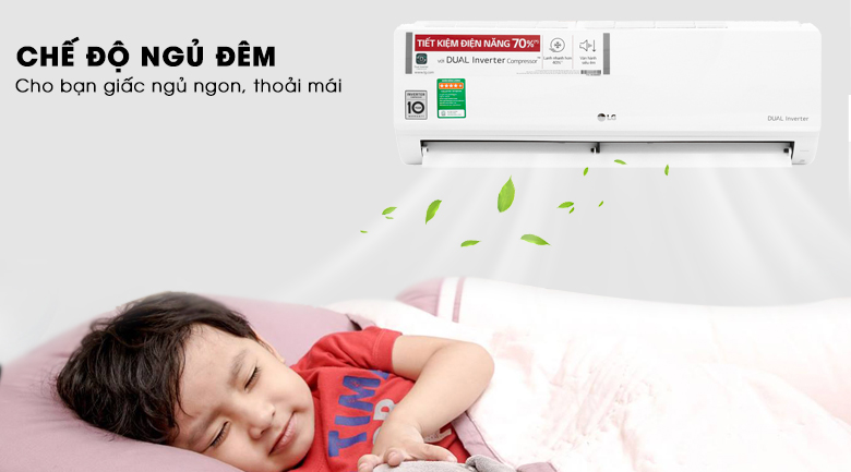 Chế độ ngủ đêm - Máy lạnh LG Inverter 1 HP V10ENW