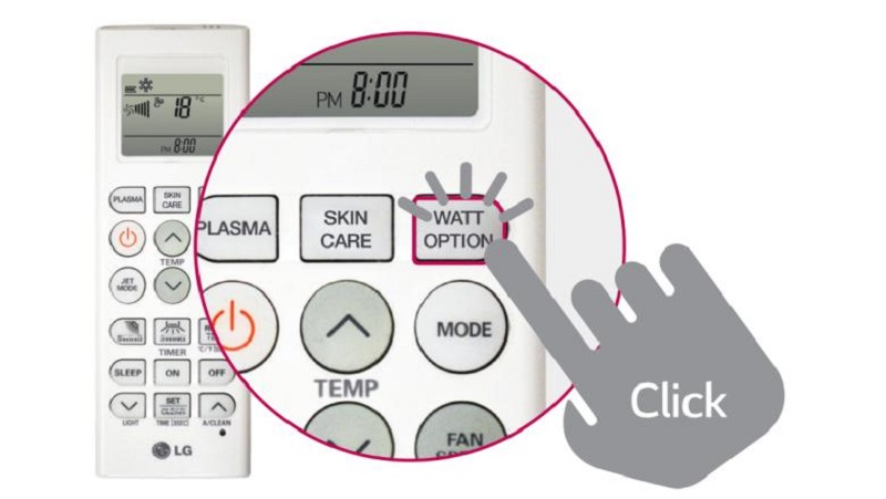 Độc đáo với khả năng tùy chỉnh mức tiêu thụ điện năng Watt Option